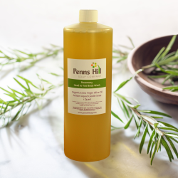 Organic Liquid Castile Olive Oil Soap Rosemary Quart